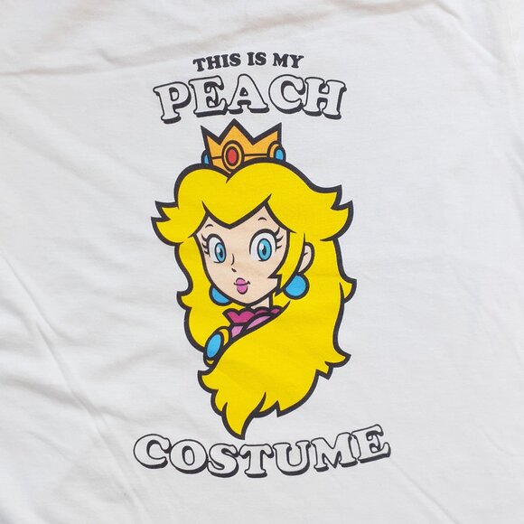 This is My Peach Costume - New Women's Small White T-Shirt - Picture 2 of 5